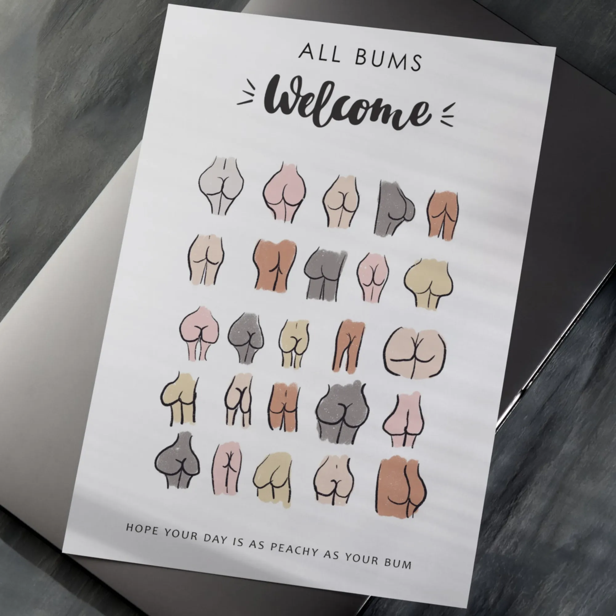 Lustiges Badezimmer Bild All Bums Welcome