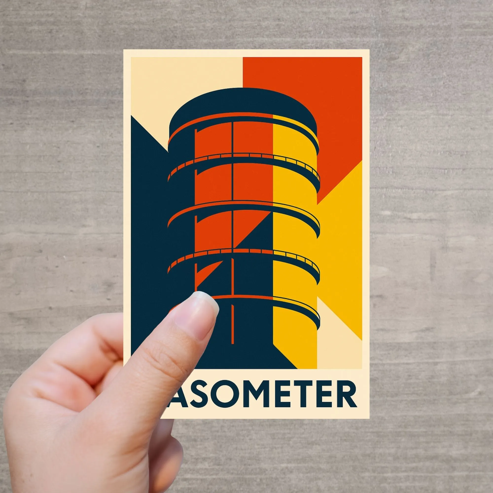 Gasometer Oberhausen Postkarte