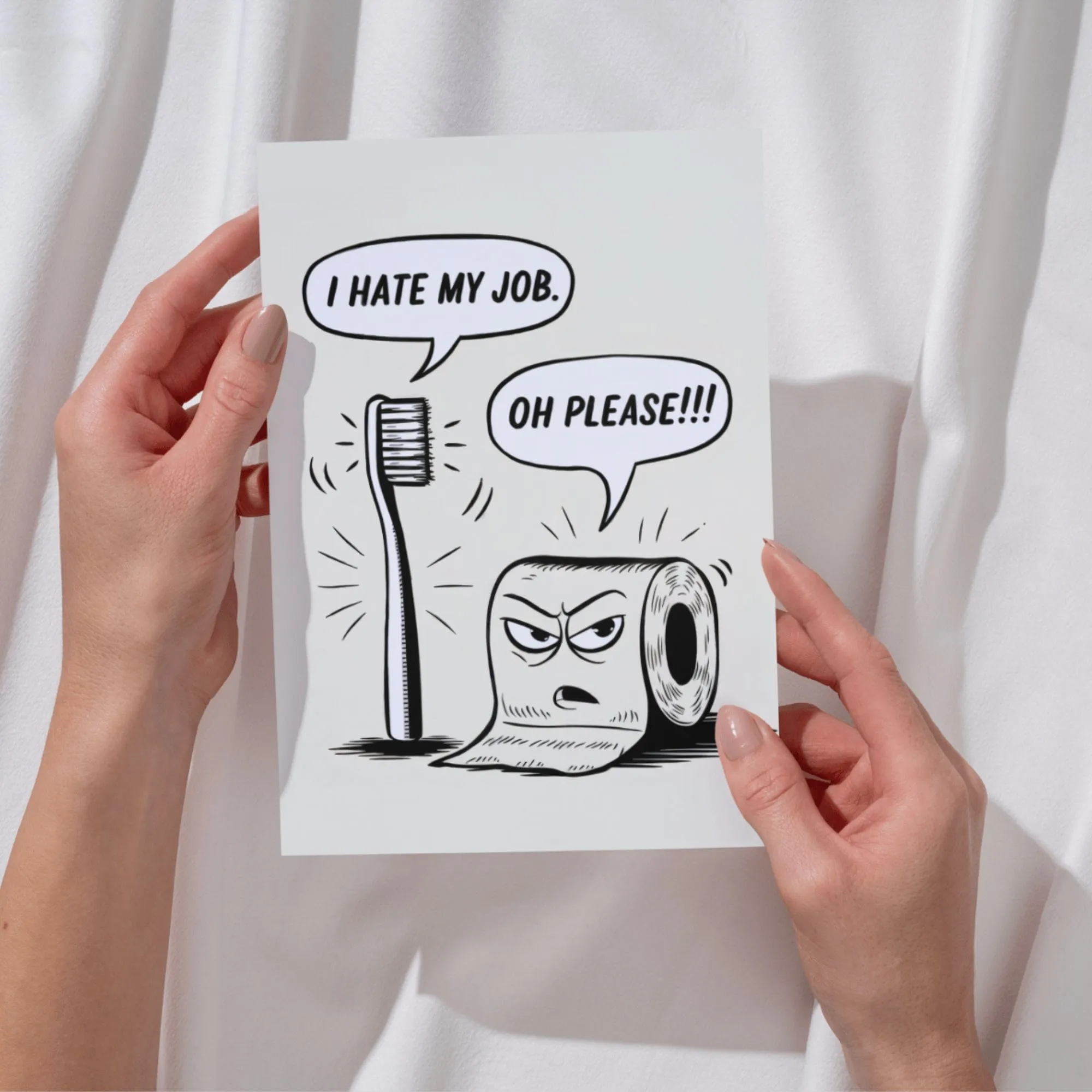 I Hate My Job - Witzige Badezimmer Deko