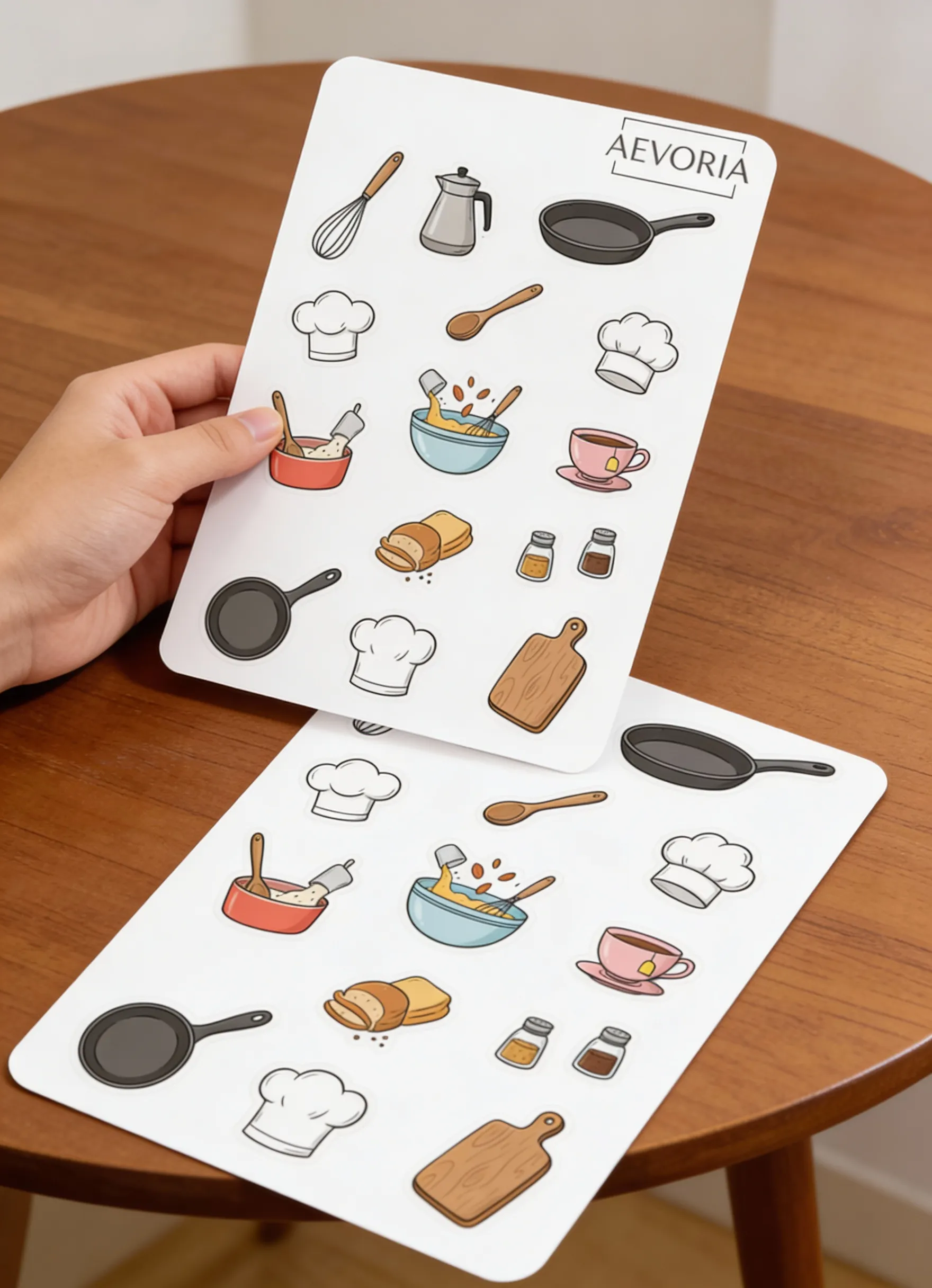 Stickerbogen Kochen & Backen