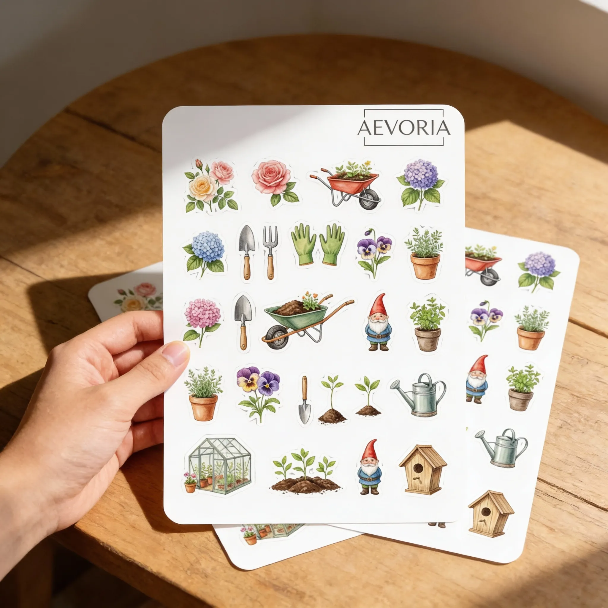 Stickerbogen Garten & Pflanze