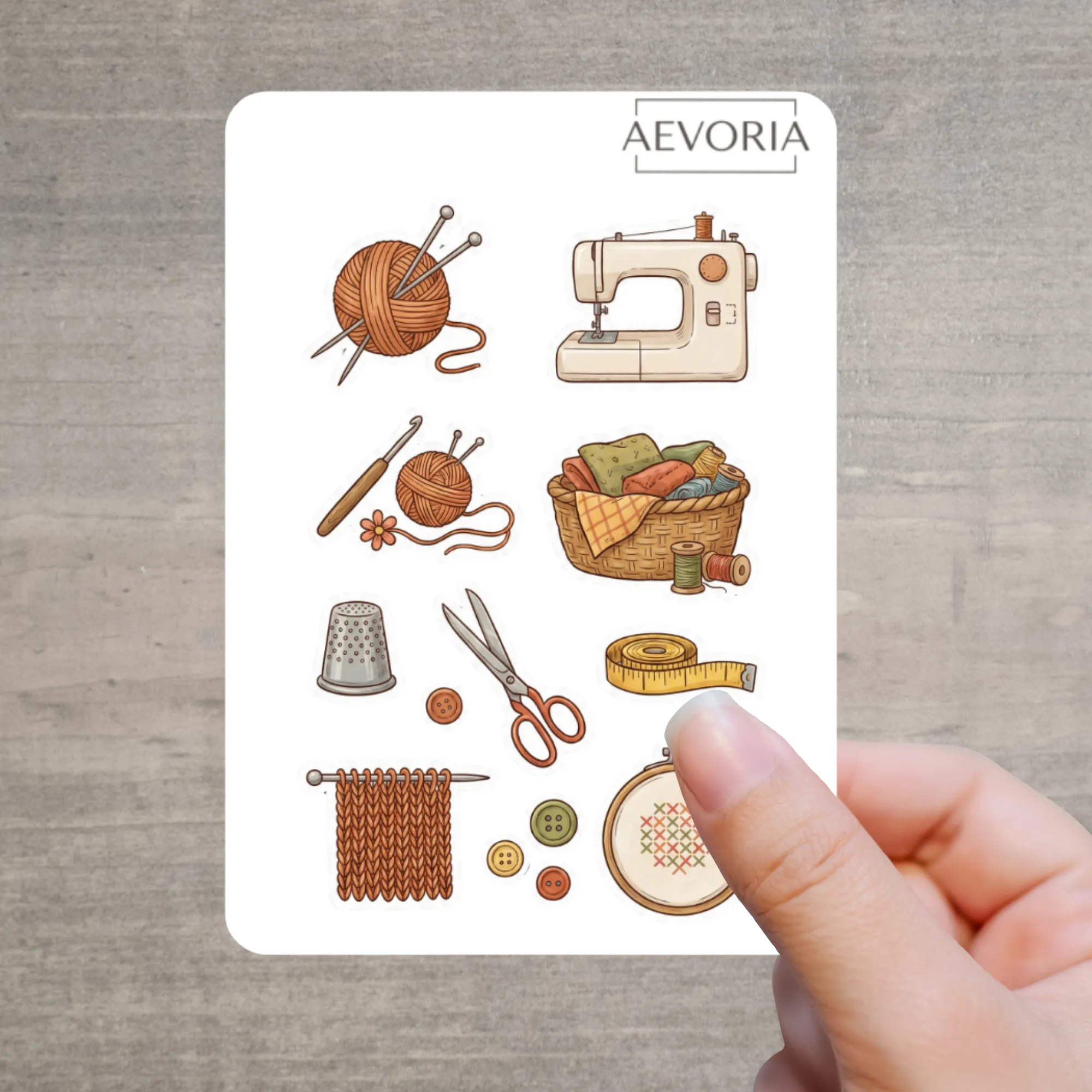 Stickerbogen Nähen & Stricken