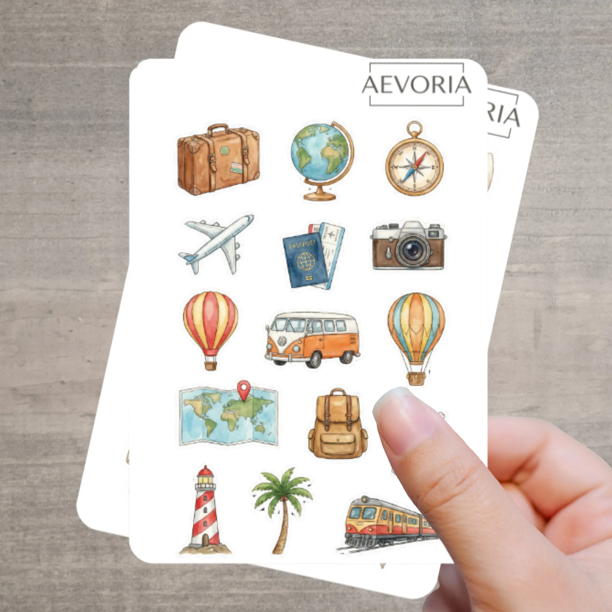 Stickerbogen Reisen & Urlaub