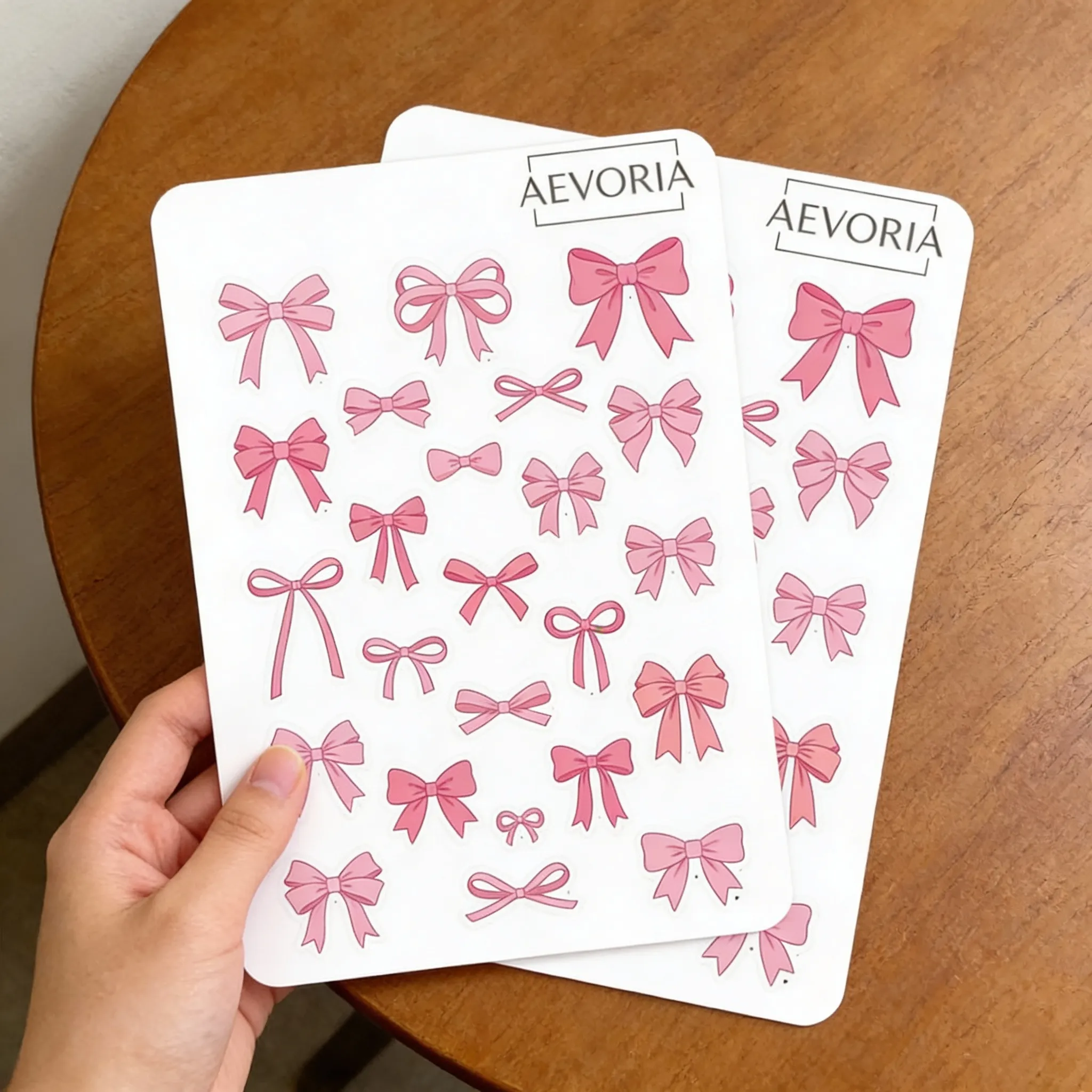 Stickerbogen Schleifen Pink