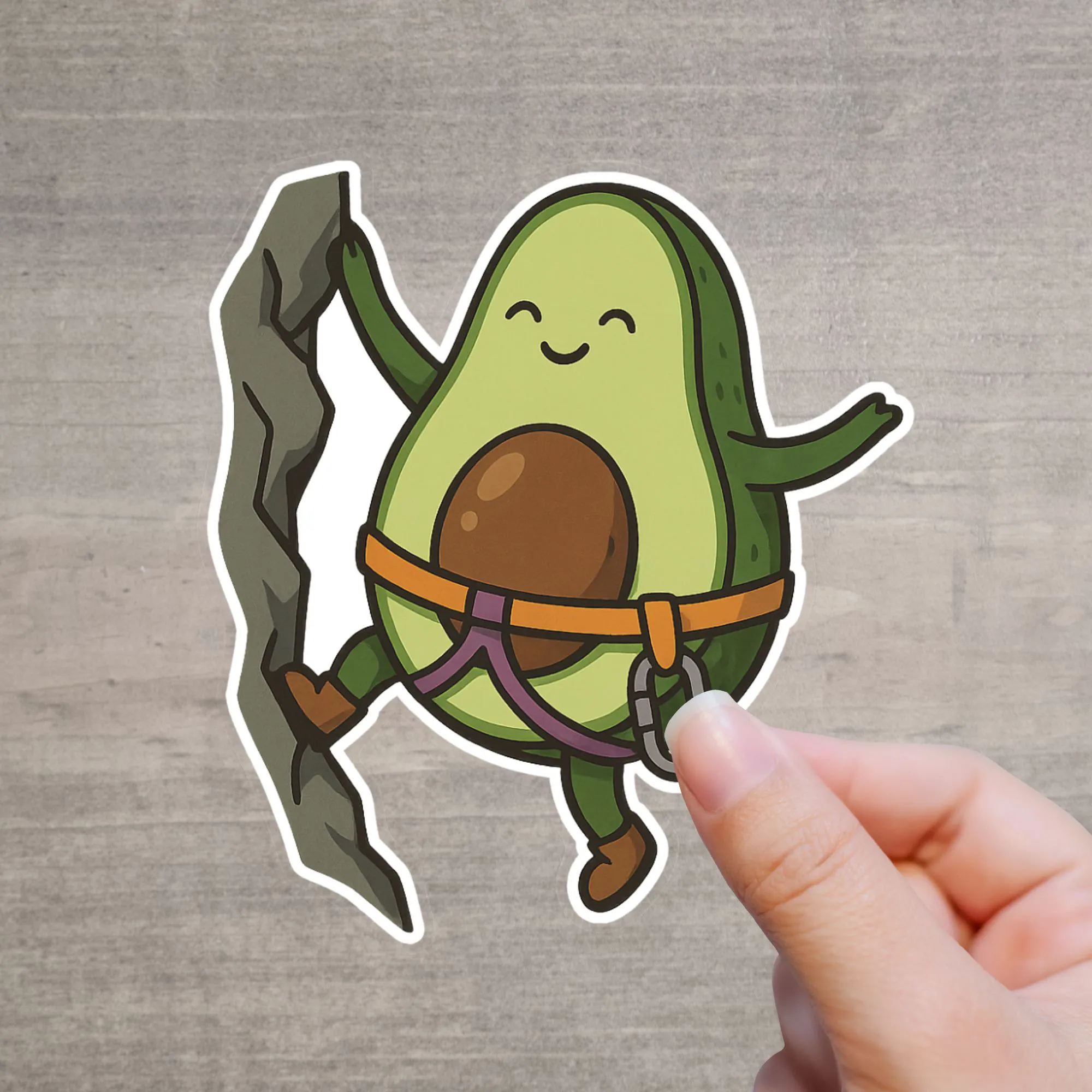 Süße Avocado Klettern Sticker