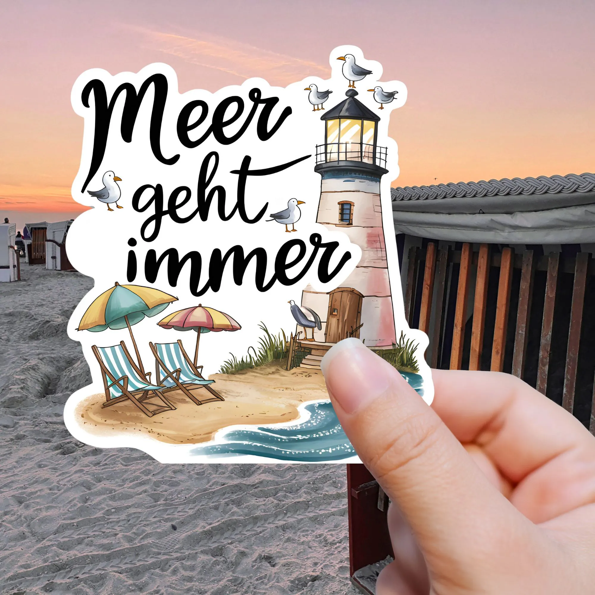 Sticker Meer geht immer