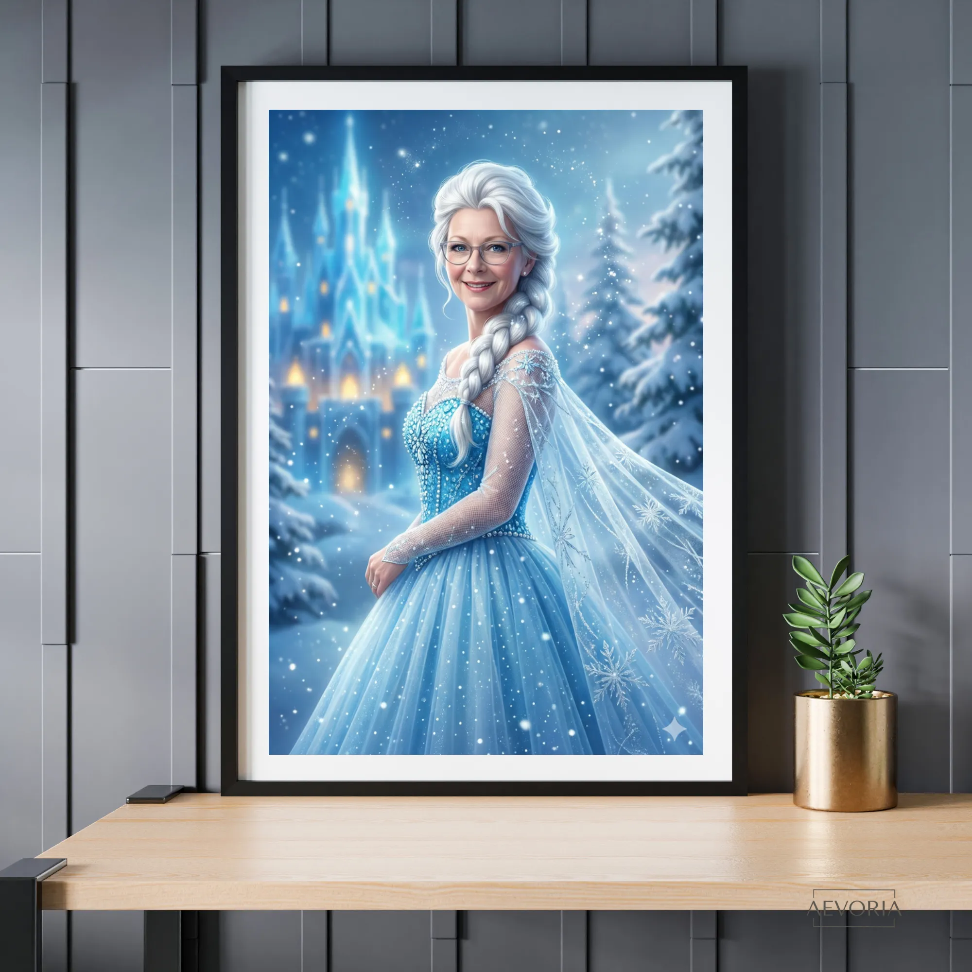 Personalisiertes Poster Eiskönigin Style