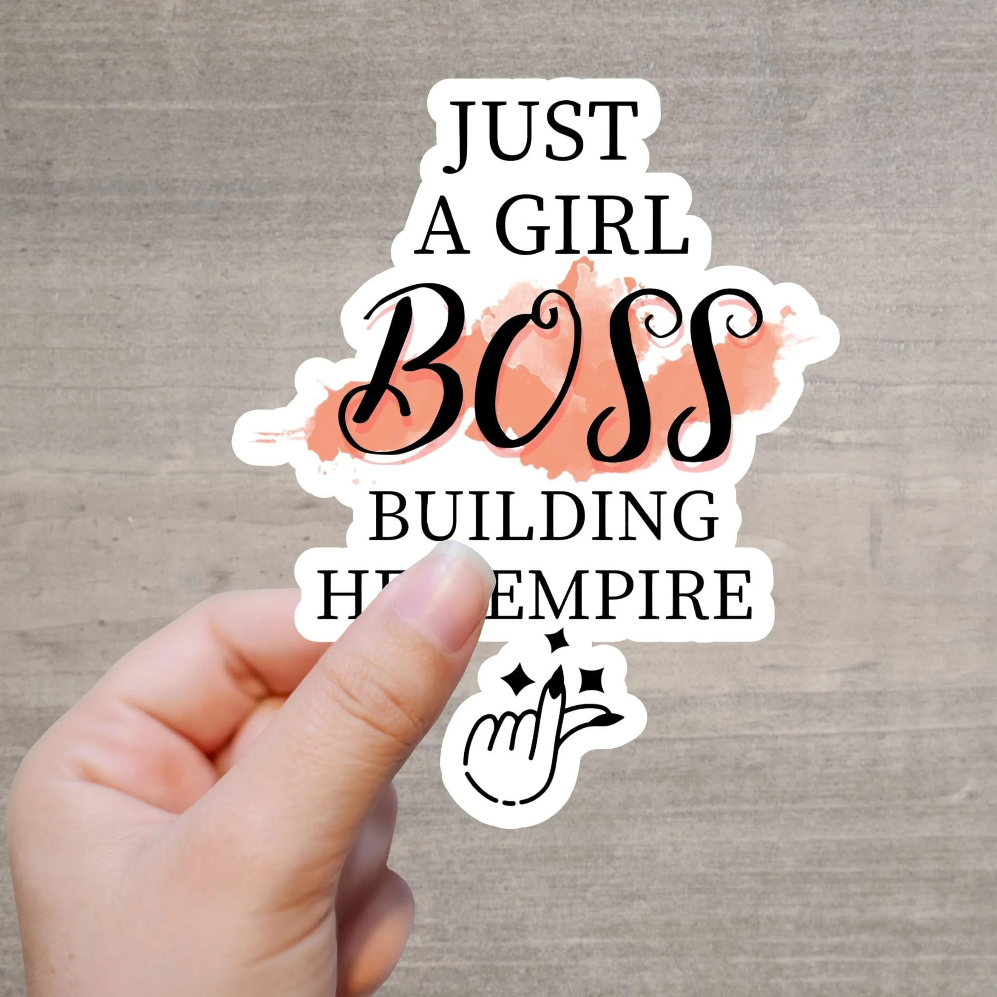 Girl Boss Sticker "Building Her Empire"