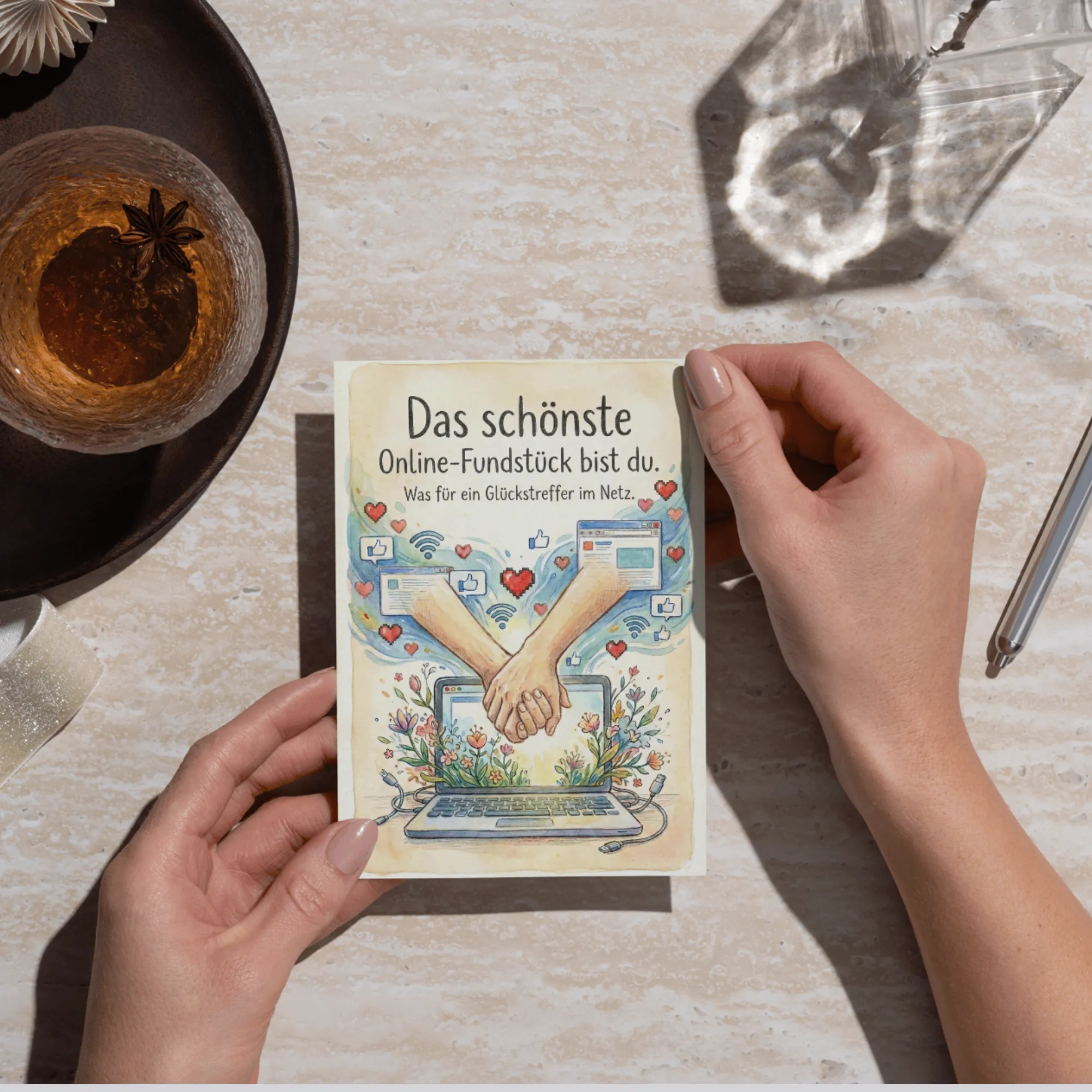 Postkarte Online Liebe