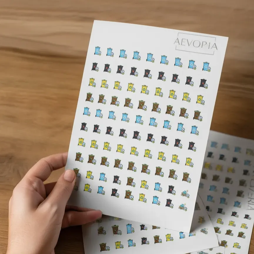 Müllabfuhr Sticker Bullet Journal